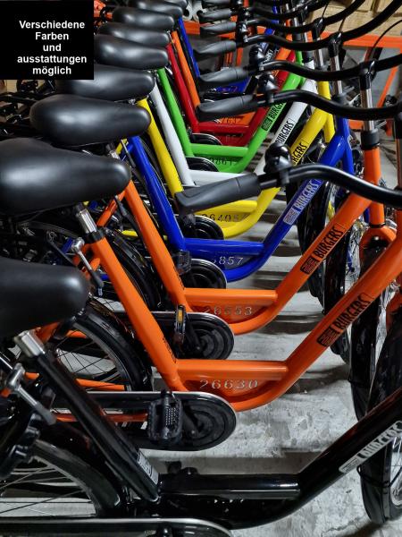 Sehr starkes Hollandrad 26/28 Zoll "Burgers", Leihfahrrad, Firmenfahrrad blau